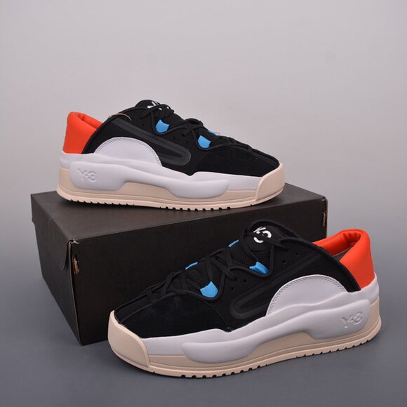 Adidas Y-3 Hokori Ii Low-Top Lace-Up Black Sneakers - Picture 1 of 9